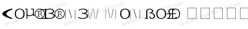 Courier New Mon Bold字体转换